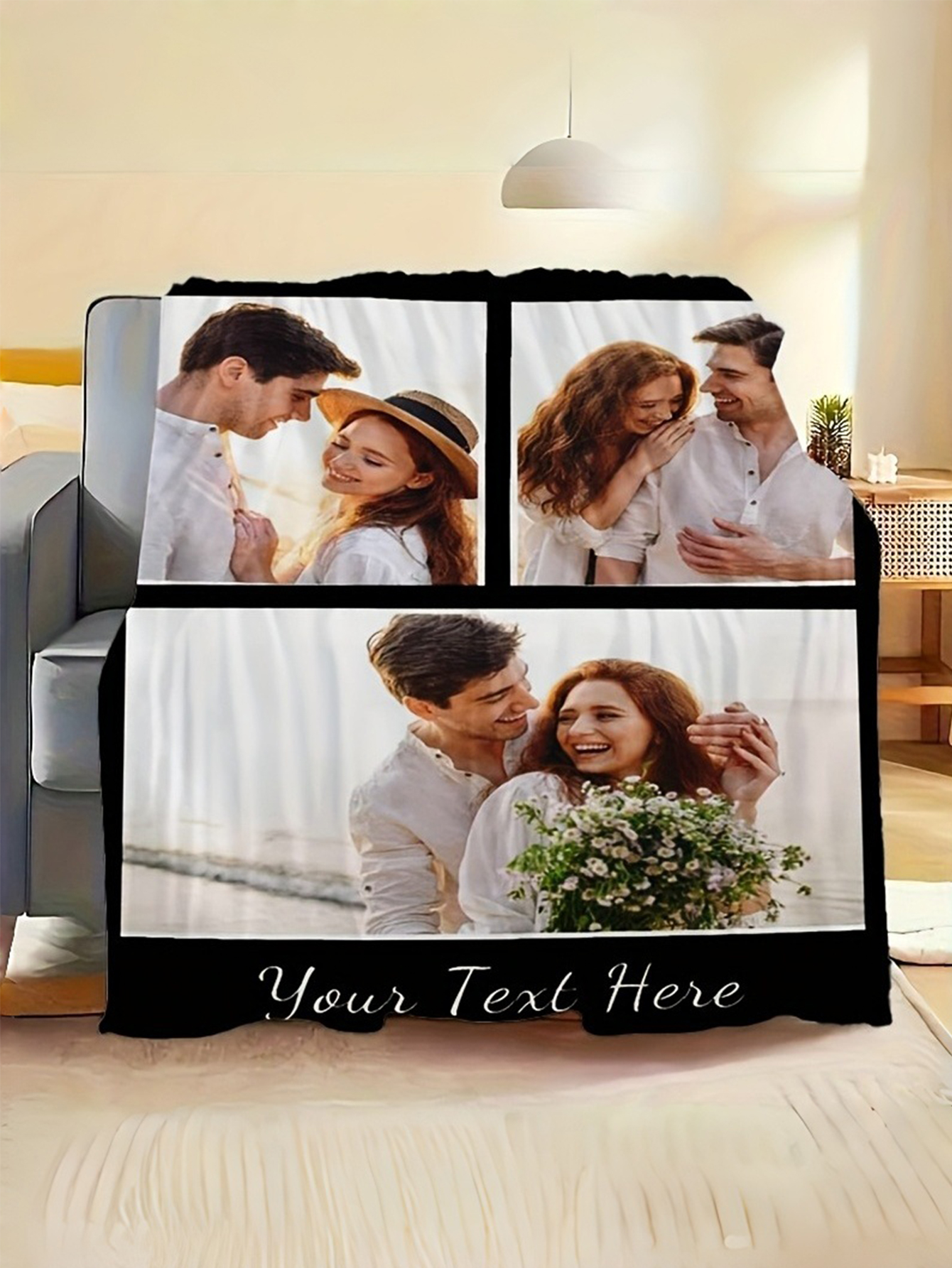 Custom Photo Memory Flannel Blanket